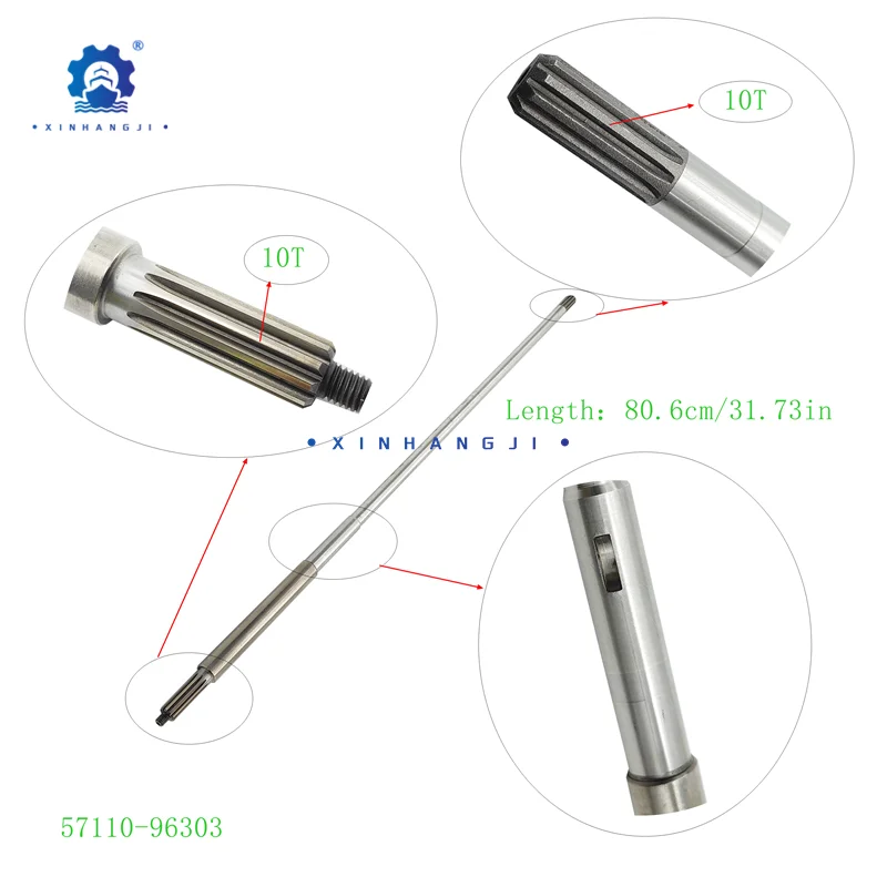 57110-96303 57110-91L00 Shaft, drive Made in Taiwan for Suzuki Outboard Motor DT20 DT25 DT30 Boat Accessories