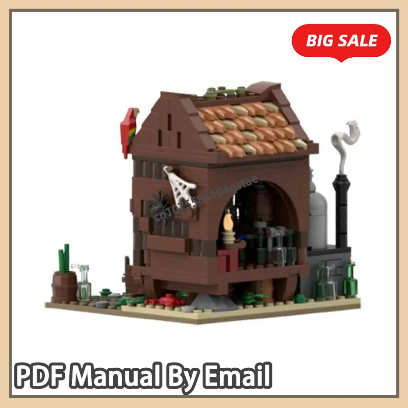 

Дистиллярия с ромом, 425 шт., сборка мелких частиц, строительные блоки, средневековое здание, модель винодель, дом, игрушка, подарочный набор