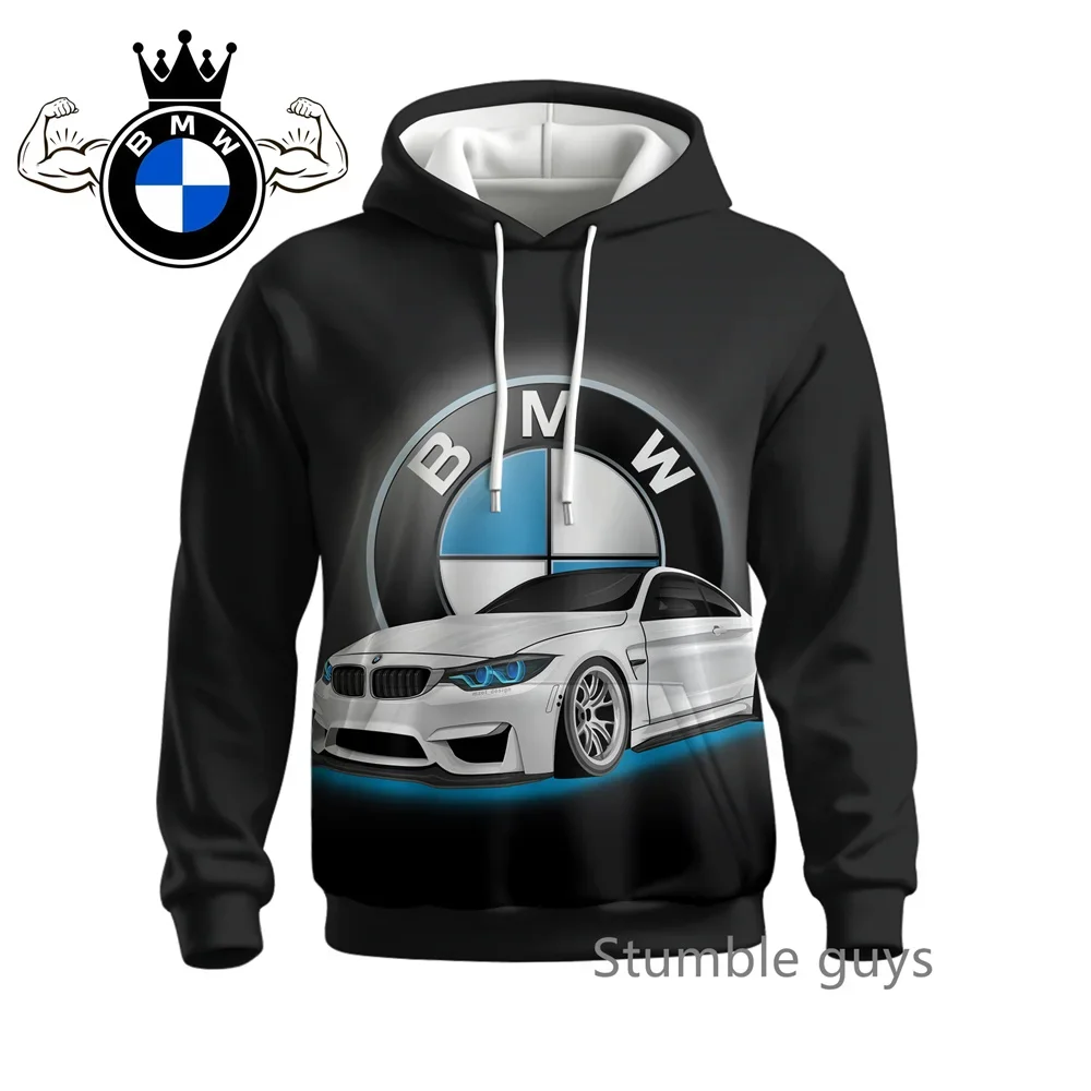 BMW الخريف الرجال طويلة الأكمام البلوز دراجة نارية رياضية سباق M قوة السيارات العلامة التجارية هوديي سترة معطف عارضة الأزياء