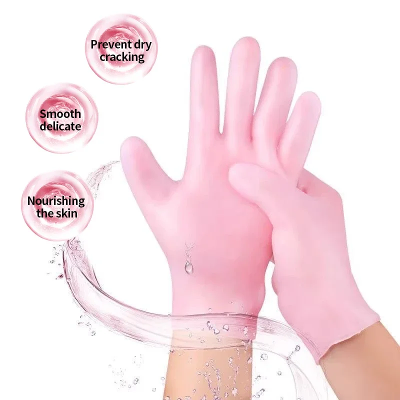 Hand Fußpflege Handschuhe Socken Anti Dry Cracking tote Haute ntfernung Protektor Schmerz linderung Peeling feuchtigkeit spendendes Silikon gel