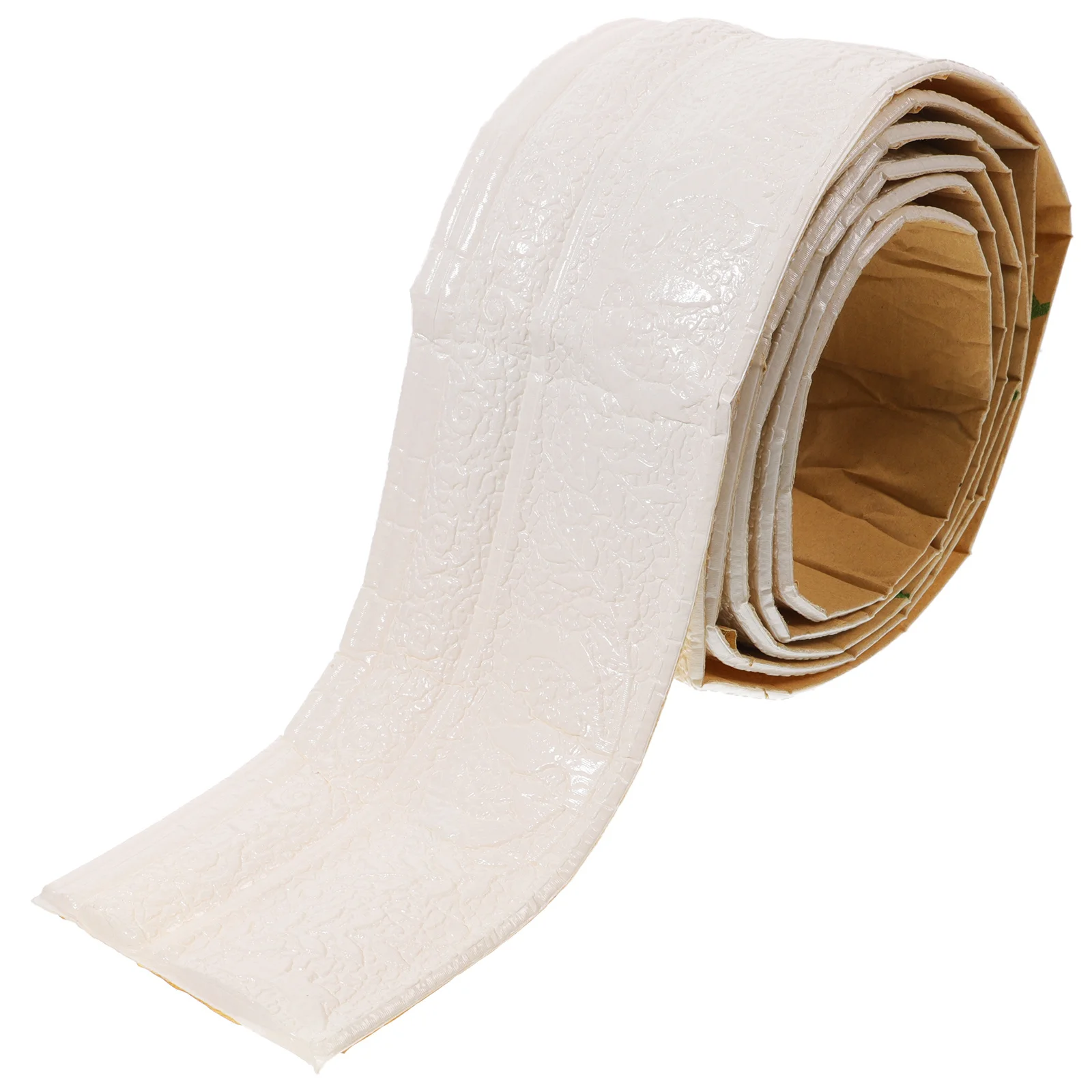 

1 Roll 2.3M Self-Adhesive Skirting Board For Wall Floor Protection Flexible Molding Trim Resistant To Breakage Peel Stick