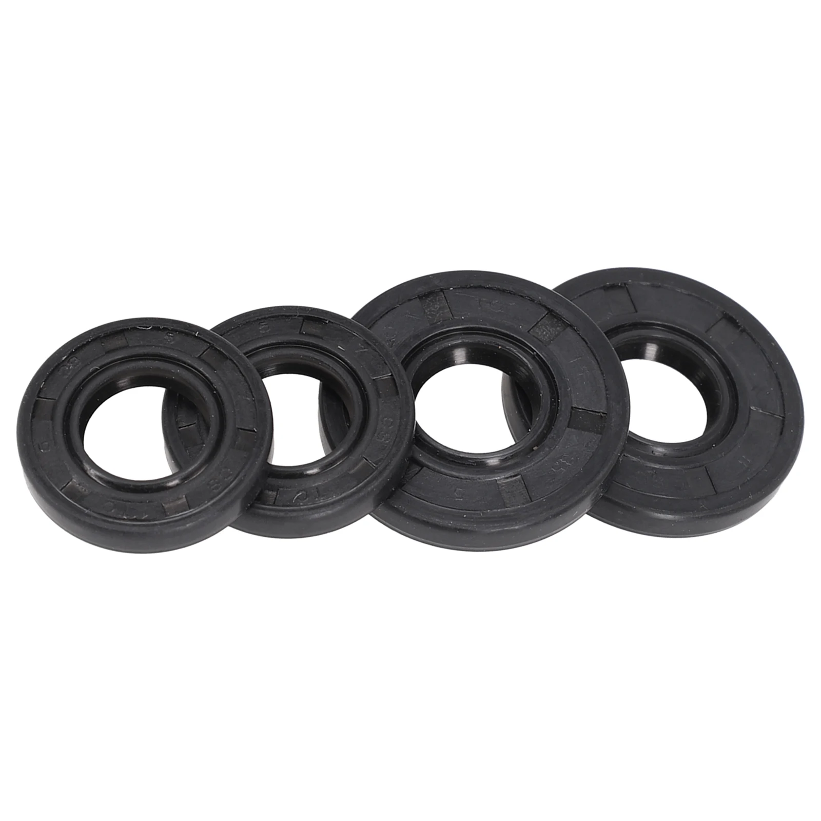 4pcs/set Oil Seal Set  Easy To Install For 45/52/5800 45cc 52cc 58cc Chainsaw Brown Plastic Big& Small Oil Seals Chainsaw Parts