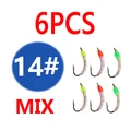 6pcs size 14 MIX