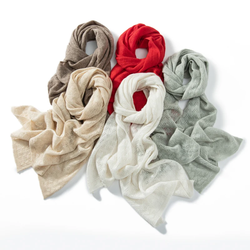 KOIJINSKY New Cashmere 180*40 Women in spring, autumn and winter, soft warm needle knitted scarf