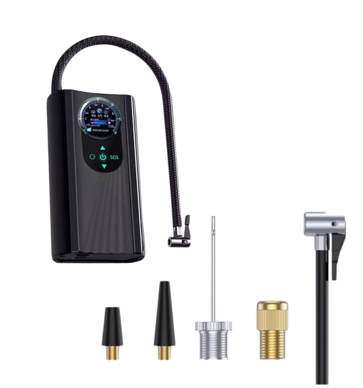 

New airmoto tire inflator portable air compressor Mini Handheld Pump Air Pump Tire Inflator 12v Car Tire Inflator With Dial