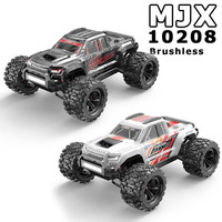 1/10 MJX Hyper Go 10208 V2 RS Remote Control Car High Speed 80KM/H Brushless Rc 4WD Shock Large Tires off Road Rc Drift Car