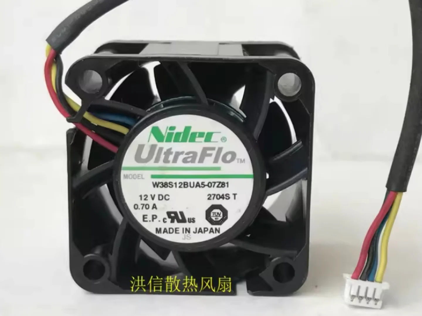 

Оригинальный вентилятор Nidec 3828 W38S12BUA5-07Z81 12В 0.70А 4-проводной 38*28ММ