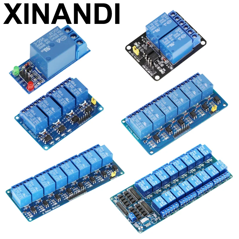 1/2/4/6/8 Channel 5V/12V/24V Relay Control Board with Optocoupler;ay Output with LED Indicator