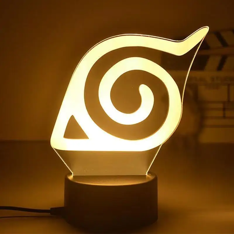 Uchiha Sasuke Obito Madara Cartoon 3D Night Lights Uzumaki Gaara LED Figure Night Lamp Uzumaki Naruto Anime Nightlights