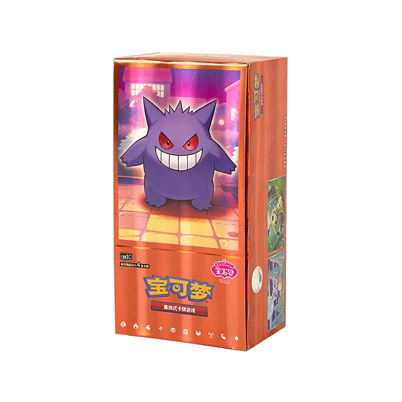 

Genuine Pokemon Cards Gem Pack Vol.3 PTCG Genger Album Scarlet and Vol.3 Violet Original Trading PTCG Bag Box Card Chinese Toys