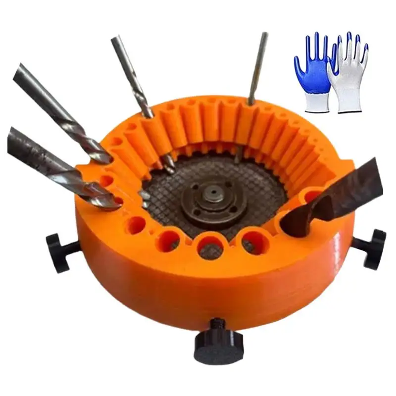 Drill Grinder, Sharpener Upgrade Sharpener, Grinder for Drills of 2-13 mm and 115 mm/125 mm Sander, with Glove