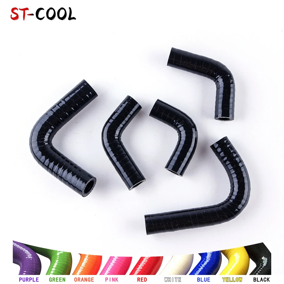 For Subaru WRX STI & Forester XT Pump Silicone Coolant Water Hoses Tubes Kit Piping 5Pcs 11 Colors