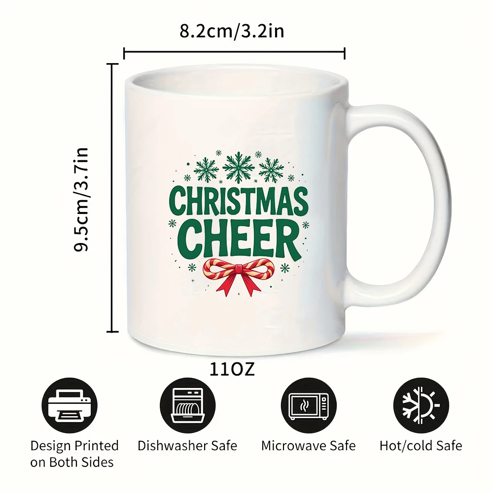 11oz Mug + Christmas Joy Cup - Christmas Gift Kids Water Cup Family Office Coffee Cup Creative Decor