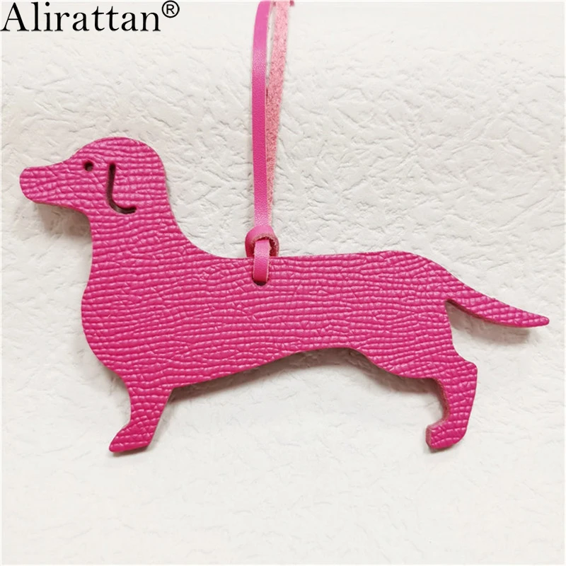 Trendy New Genuine Leather Dog Charm DIY Pendant 2025 Fashion Custom Women Fashion Customized Pendant Bag's Ornaments