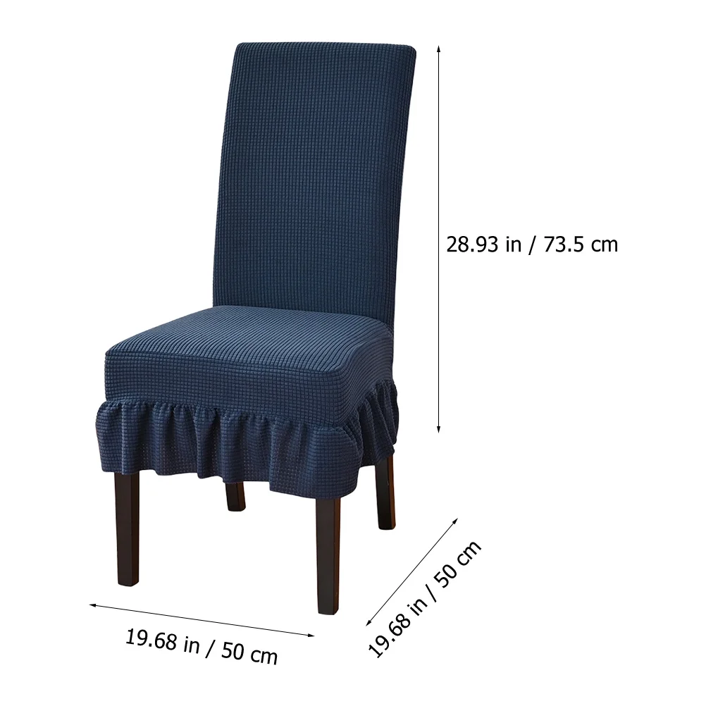 

Stretchy Dining Chair Cover Skirt Fitted Elastic Kitchen Protector 85 Polyester 15 Spandex Wrinkle Resistant Soft