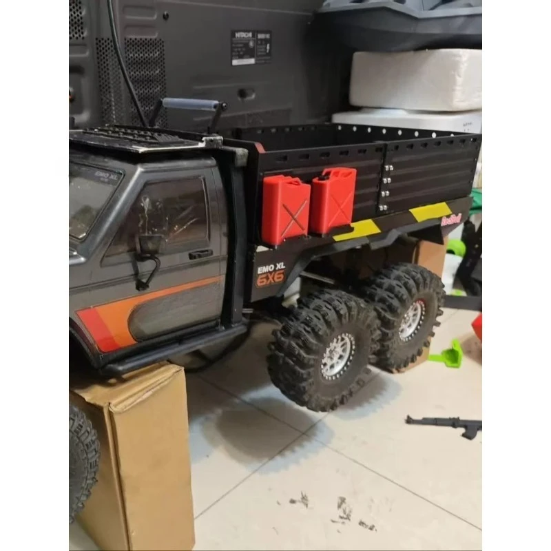 3D Printed Rear Bed Height Extension Side Panels for CROSSRC EMO XL 1/8 RC Crawler, Bolt-On No-Drill Installation Upgrade Parts