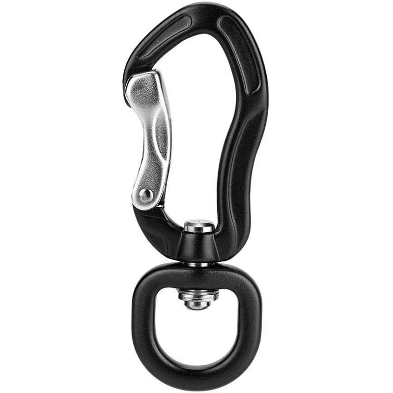 360° Swivel Rotating Carabiner Clip,Multifunctional Aluminium Alloy Carabiner D Buckle for Outdoor Camping Hiking