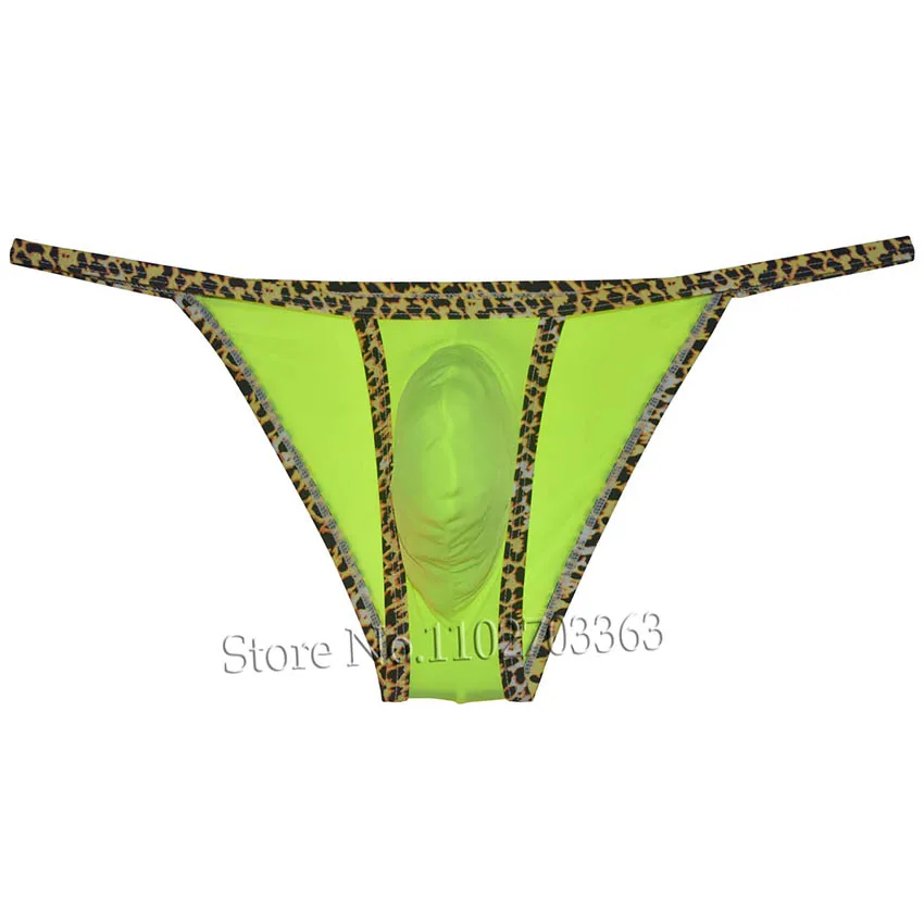 JAXFSTK 2 Pack Bikini Briefs Men's Underwear Pouch Open Sides Male G-String Hipster Stretchy Low Rise Silky Lingerie for Man