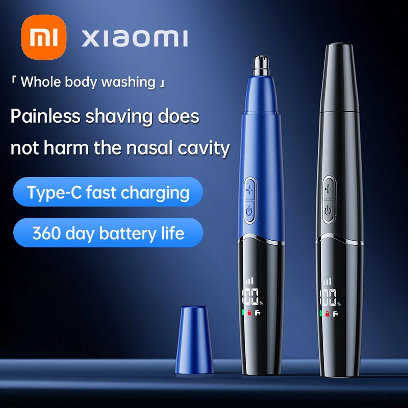 

New Xiaomi Electric Nose Hair Trimmer Portable 5 in 1 multifunctional Men's Hair Trimmer IPX5 Waterproof With Digital Display