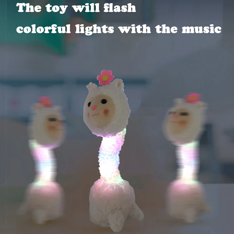 Singing Dancing Alpaca Doll Cute Talking Music Recording Electric Animal Toy Warm Present Christmas Party Favor Doll for Childs