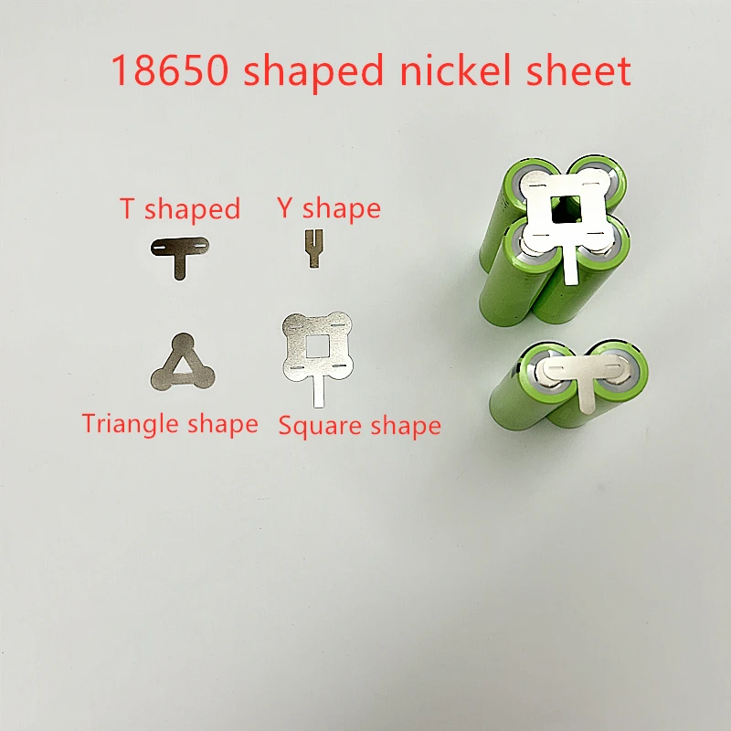 50PCS SPCC Nickel Strip Fixed Shape Nickel Plate 18650 Battery Connection Plate