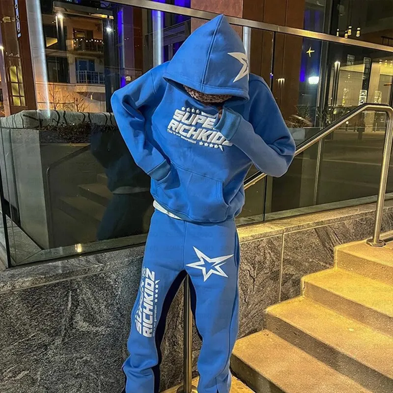 Aesthetic Y2k Harajuku Gothic Sweatshirt Fleece Zip Hoodie Trend Star Letter Print Jacket Coat Gothic Clothes Women Oversize Top