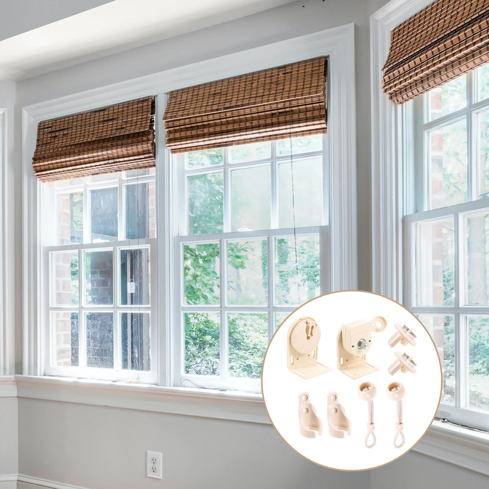 

1Set Curtain Windproof Bracket Mounting Replacement Bungee Tie Down Cordless Blind Shade Holder Reliable