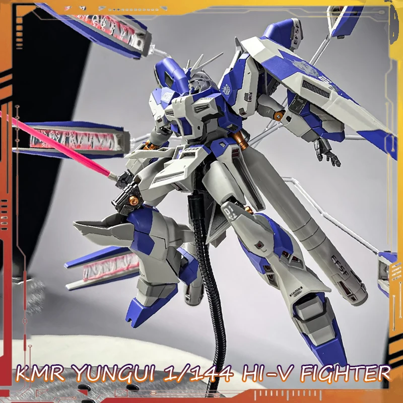 

KO MR SPIRITS YunGui Hi-V Fighter 1/144 Scale AlLoy Skeleton Assembly Model Kit U.C.0093 Anime Figure Decor Birthday Gift
