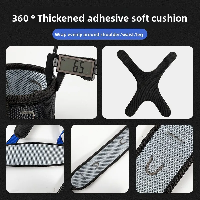 5-point High Altitude Work Safety Belt Full Body Safety Harness Outdoor Rock Climbing Training Protect Equipment Safety Rope