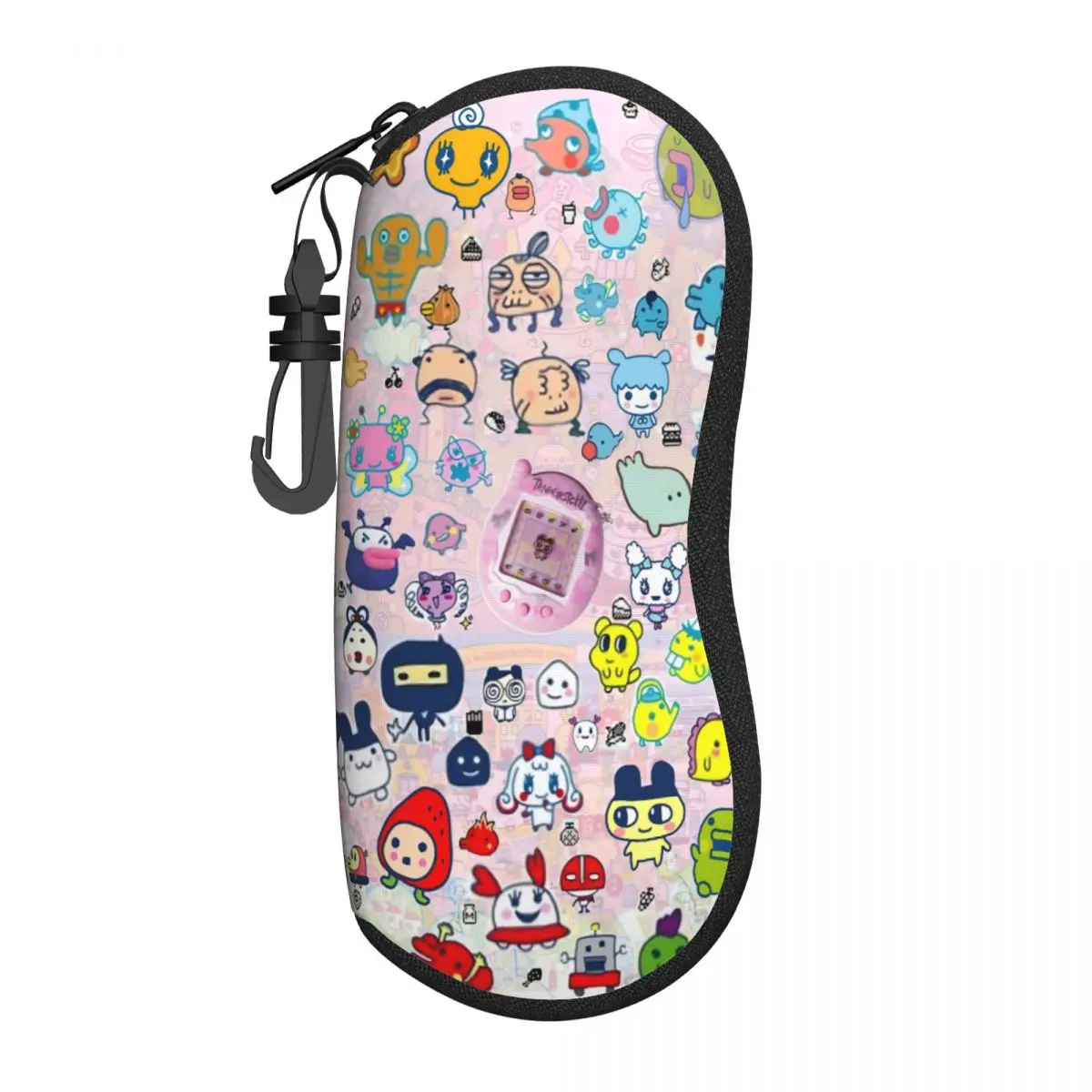 

Tamagotchis Cartoon Games Glasses Case Women New Zipper Sunglasses Storage Box Ultra Eye Contacts Case