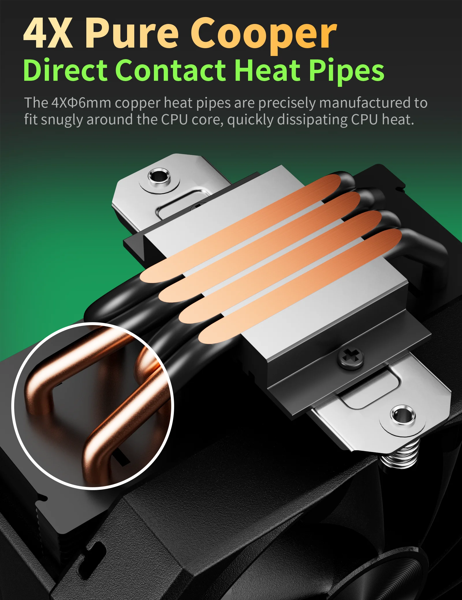 UpHere ARGB 120mm 4Pin PWM CPU Fans Cooling 4 Heatpipes Radiator PC CPU Cooler Gaming Fan Intel Lga 1700 1151 AM4