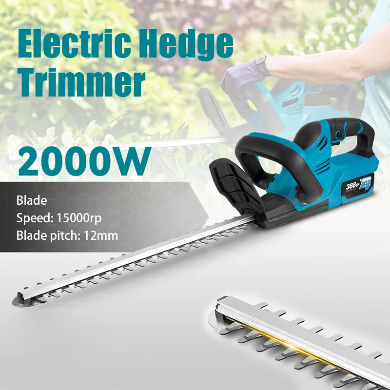 

Brushless Electric Hedge Trimmer Lawn Mower Garden Landscaping Hedge Pruner Trimmer For Makita 18V Battery Pin