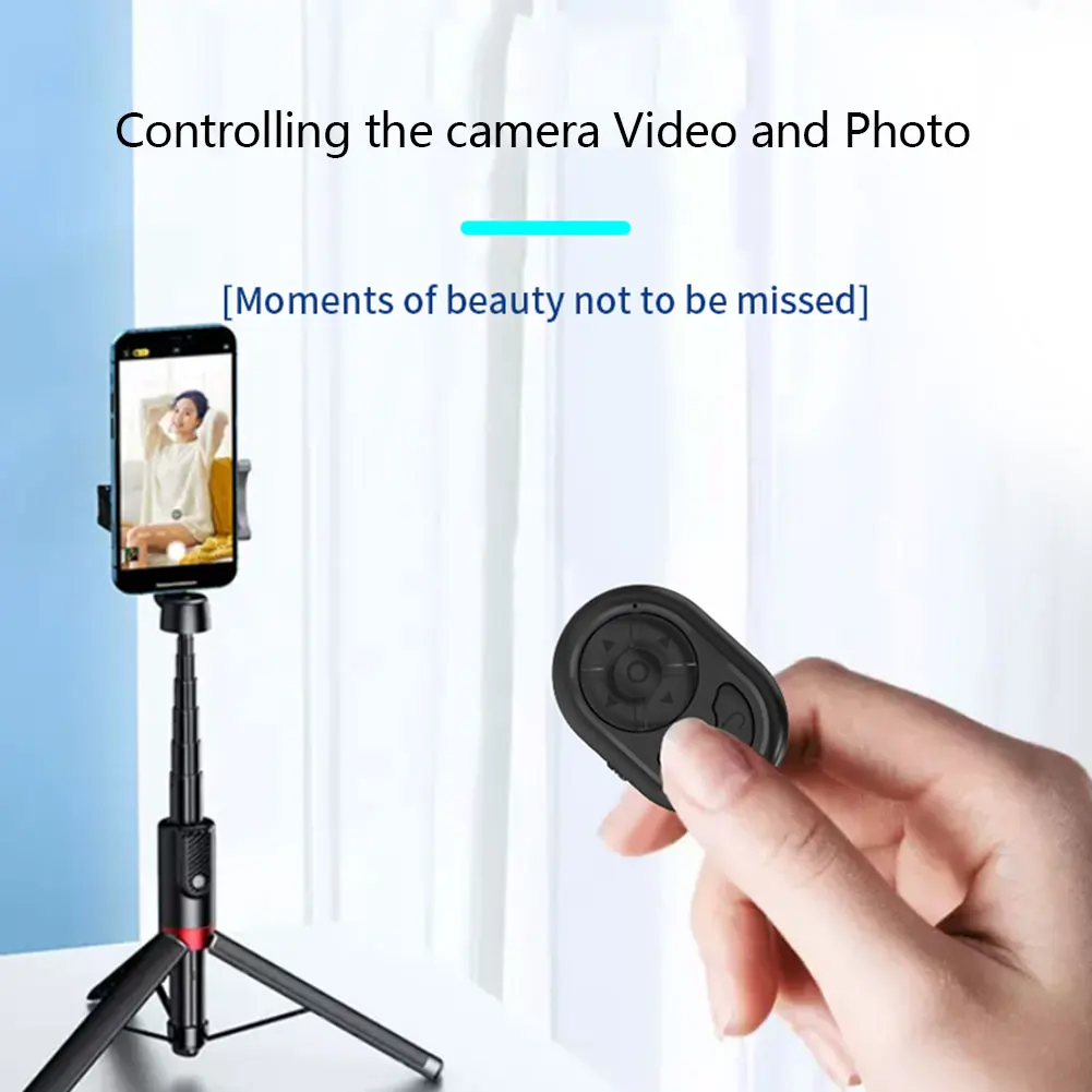 Bluetooth-compatible Remote Video Camera Controller For iPhone Xiaomi Samsung Android Mobile Phone For Tiktok Movie Page Turning