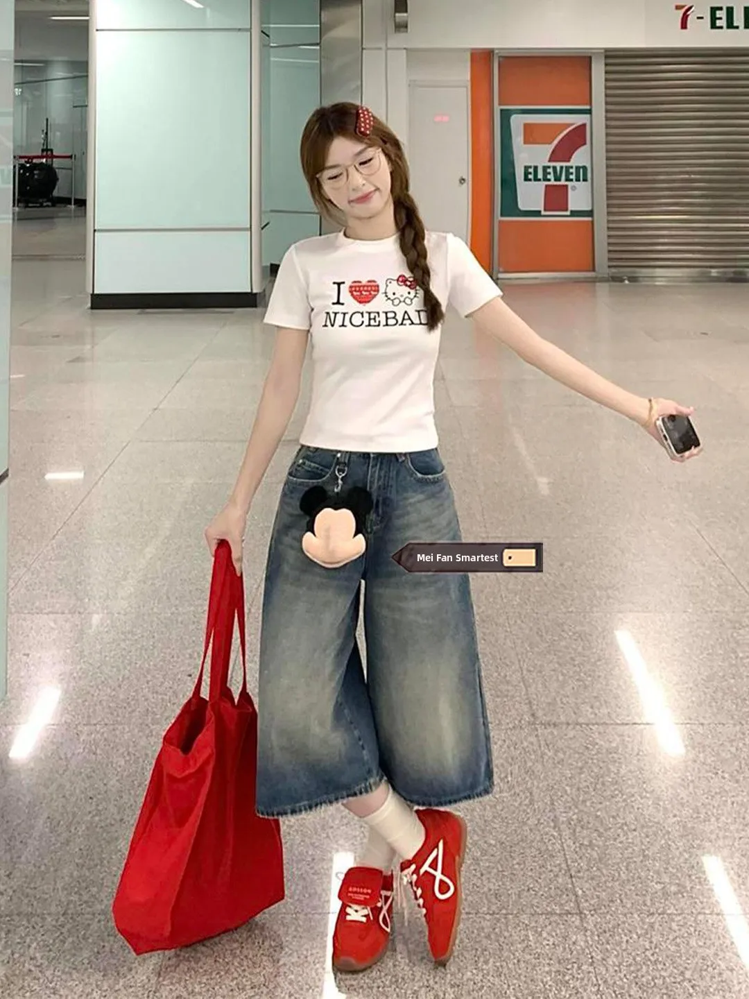 Summer Thin American Retro Wash High Waist Wide Leg Jeans Women Loose Small Size Straight Seven Fractions Blue Denim Jeans
