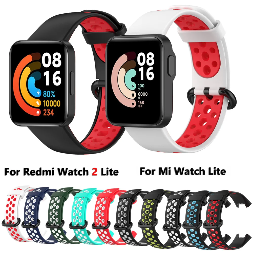 Cinturino in Silicone per Redmi Watch 2 Lite cinturino Smart Watch cinturino di ricambio per Xiaomi Mi Watch Lite versione globale