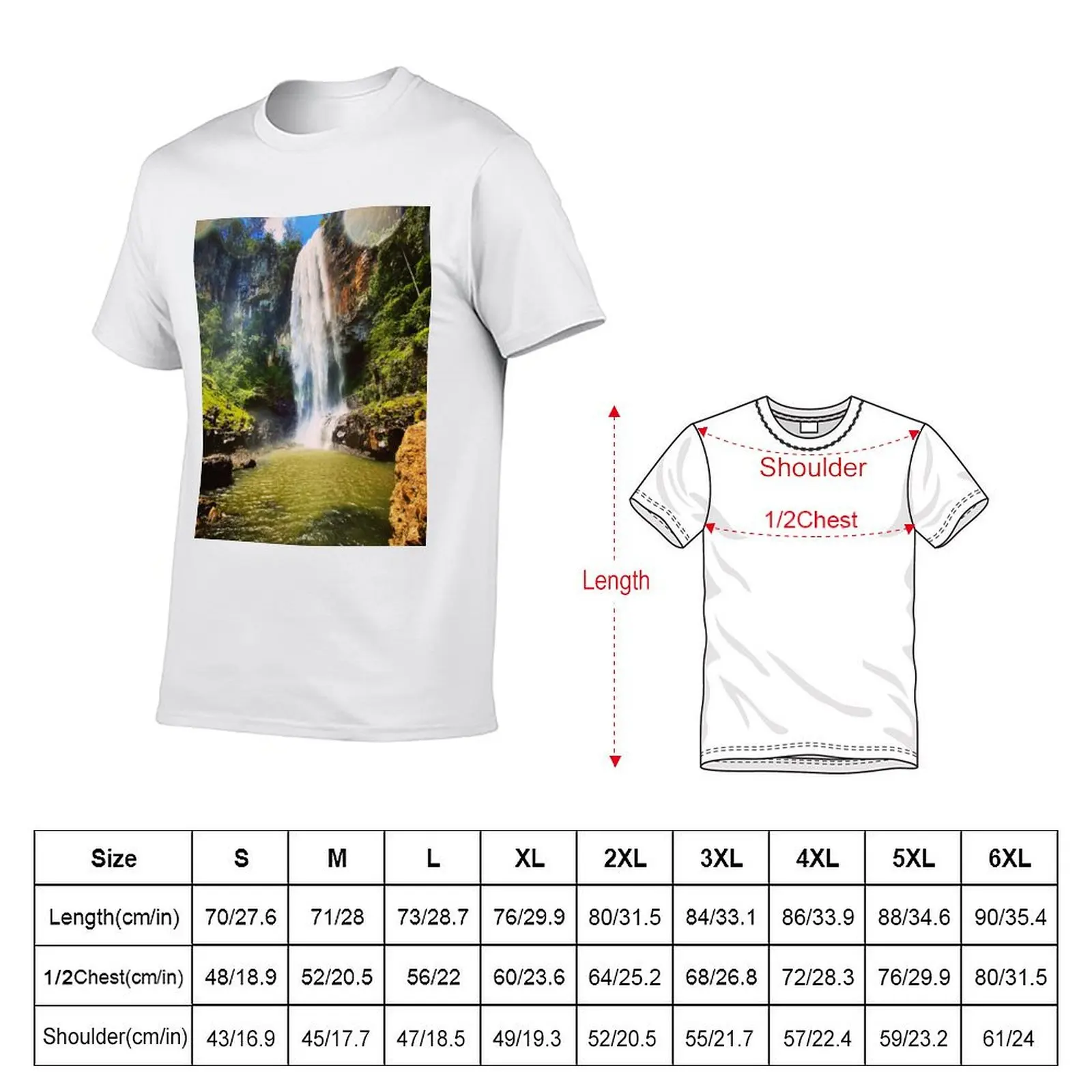 Purling brook falls T-Shirt Big and Tall Casual T-Shirt