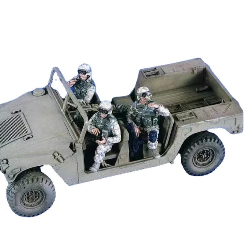 1/35 Resin Figures  Model kits 3 modern American soldiers  Unassambled Unpainted 915