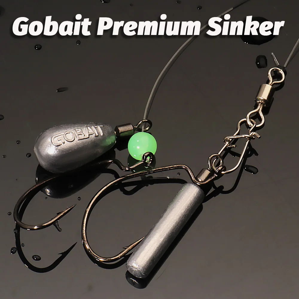 GOBAIT Angeln Sinker 3,5g 5g 7g 10g Gewicht 10PCS Schlanke Quick Rod Plumb Anhänger Getriebe schwenk Metall Jig Pesca Tackle Cast Tool – Detail 6