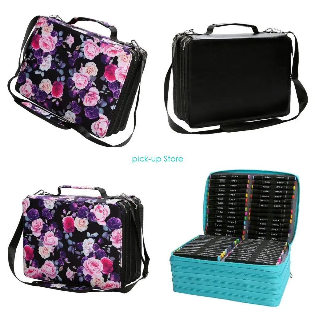 organizador-rotuladores-grandes-q5wa-estuche-transporte-bolsa-para-rotuladores-con-ranura-168-224-y-correa-para-hombro