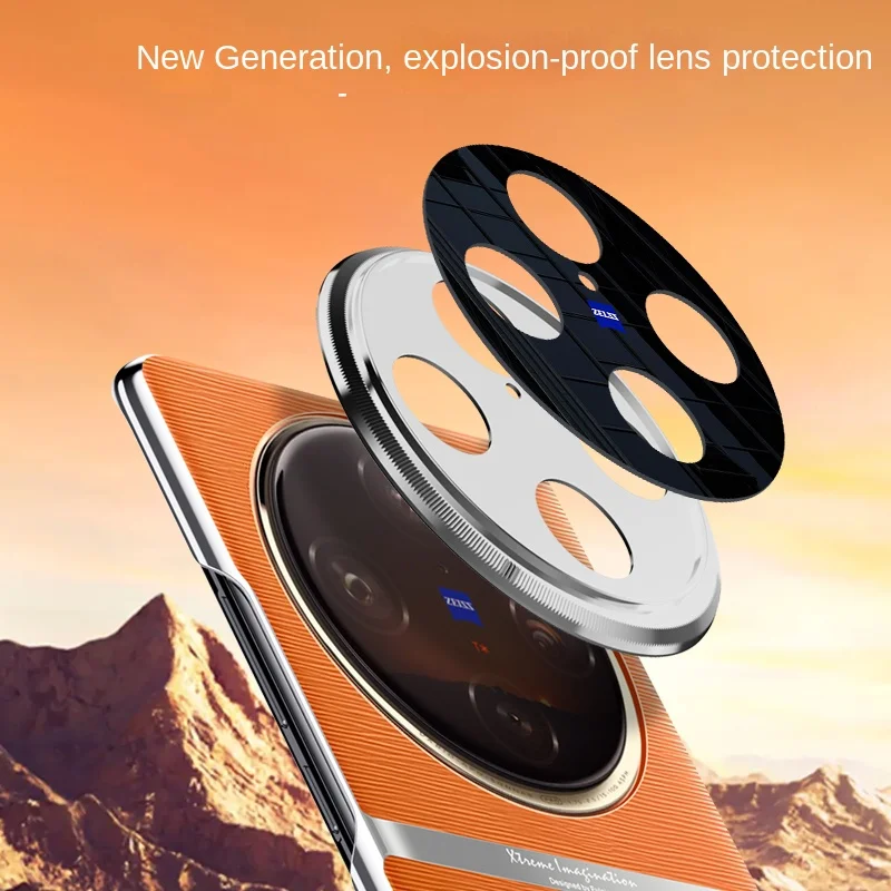 For VIVO X100 X90 Pro Plus Case Luxury PU Leather Skin Lens Protective Back Cover Case For VIVO X100Pro Full Cover Phone Shell