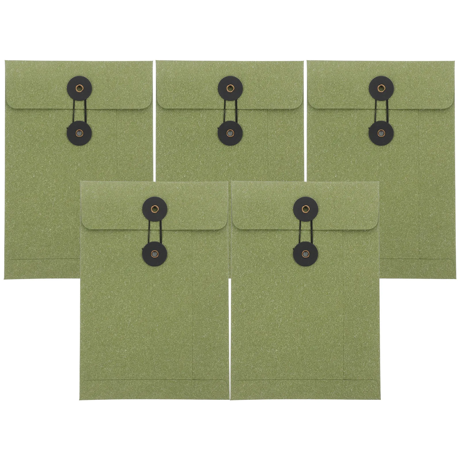 

5Pcs Paper Envelopes Vintage Kraft Letter Holders Multi Functional Document Storage Greeting Card Invitation Organizer