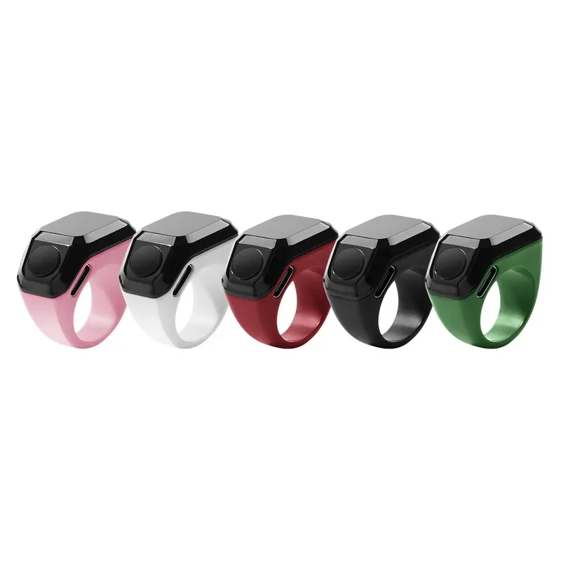 Smart Ring Digital Counter Finger Tally Clicker Hand Press Counting Device Time Reminder Multi Function Wearable Gadget for