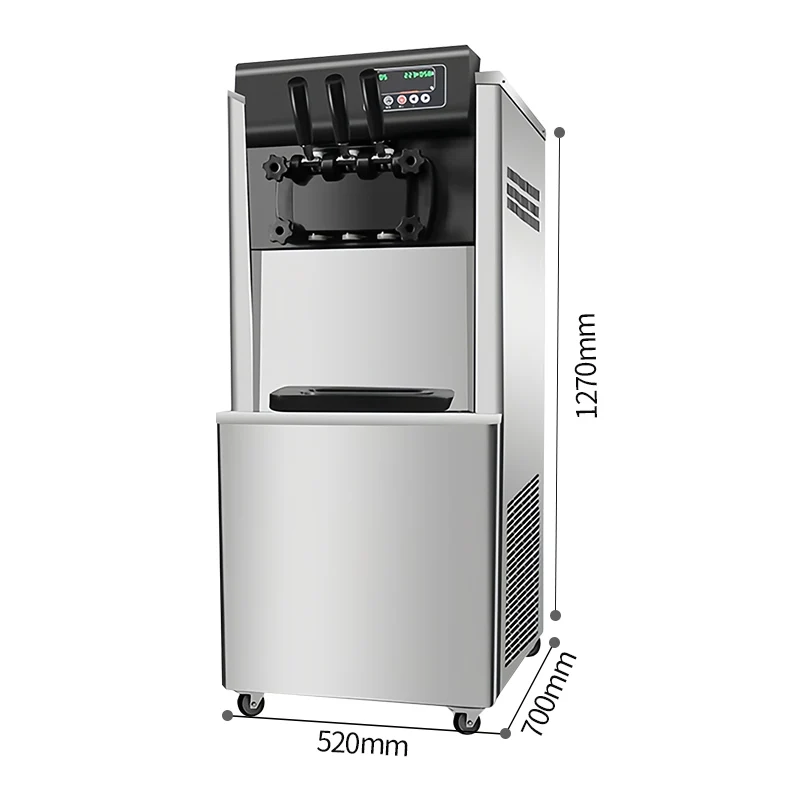 Ice Cream Machine Multiple Flavours Mixed Ice Machine Commercial Ice Cream Maker 2024 Slushy Machine