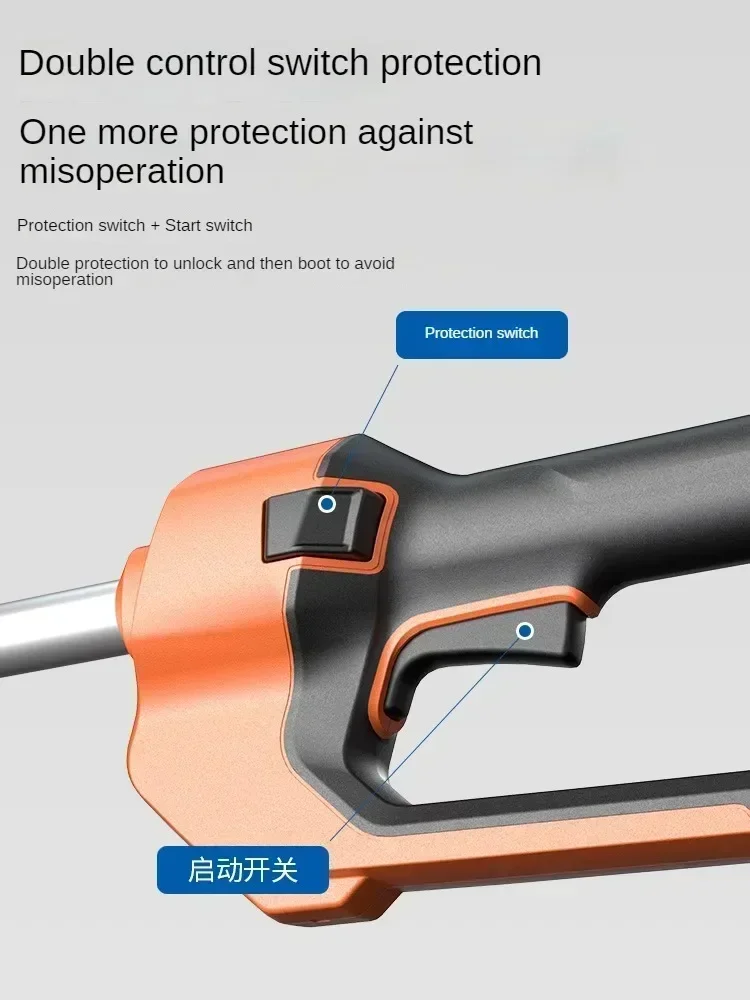 Powerful Lithium-Ion Battery Grass Trimmer and Edger for Small Lawns