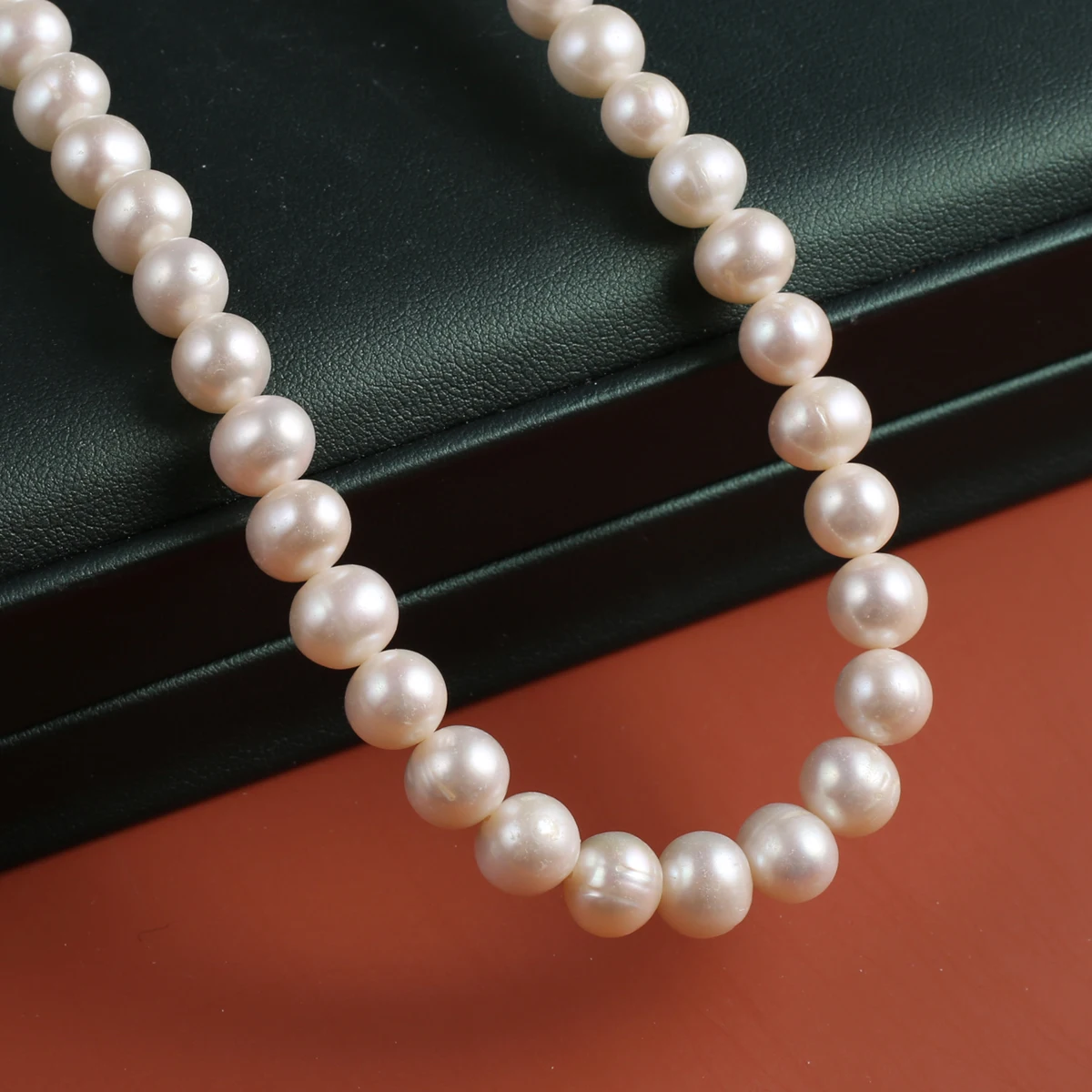 Natural Freshwater White Pearl Punch Beads 8-9mm Jewelry Making DIY Wedding Bride Necklace Bracelet Accessories Elegant Jewelry