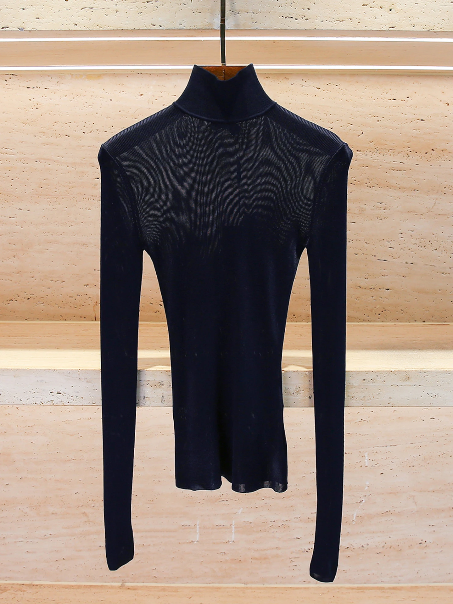 

Ele Casual Slim Fit Knitted Sweater Top for Women Versatile Sli Autumn Faion Commute Sle Medium Softn Long Sve