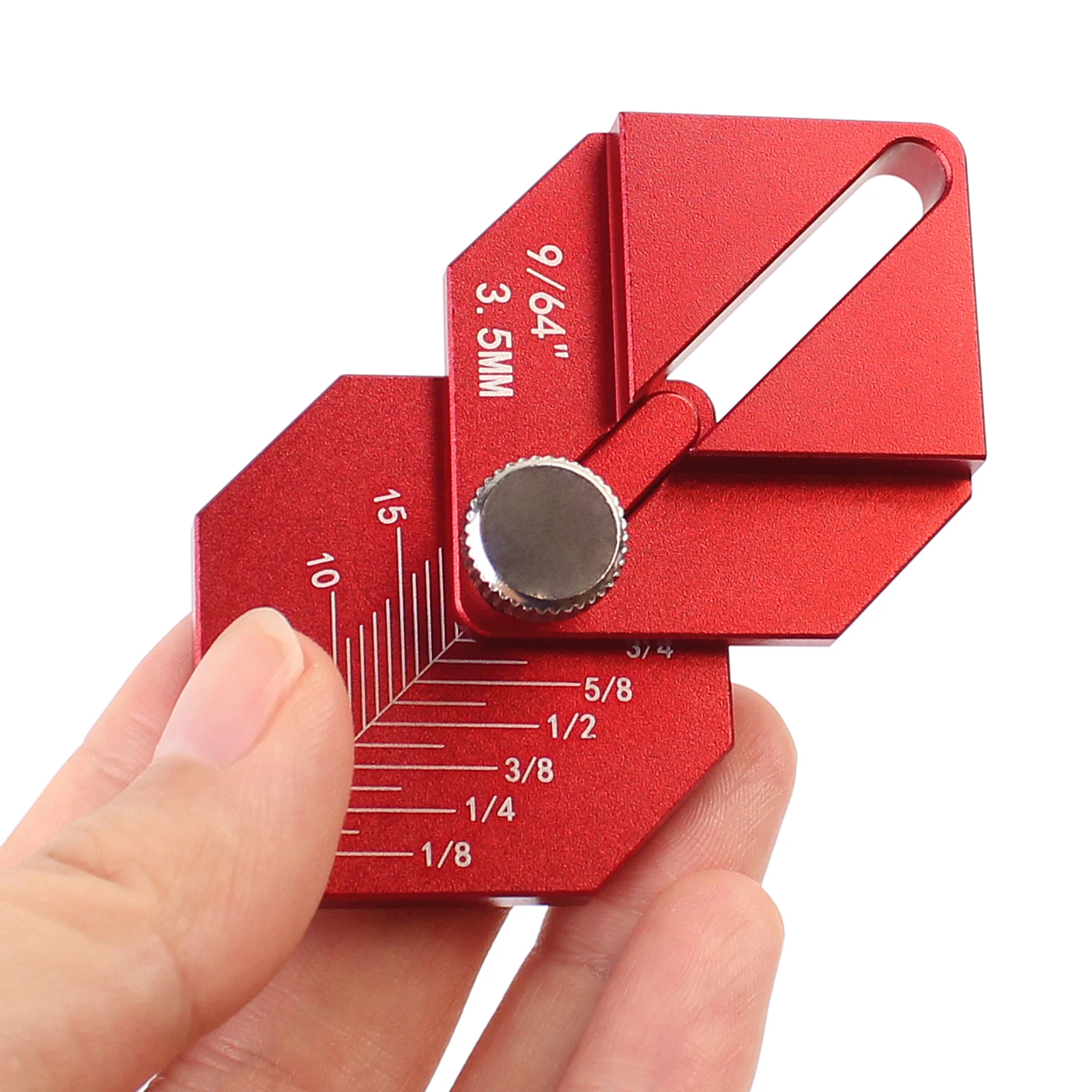 1pcs Woodworking Measuring Ruler Carpentry Tool Finishing Work Multi-tool For Measuring And Marking Short Offsets, Marking Ruler