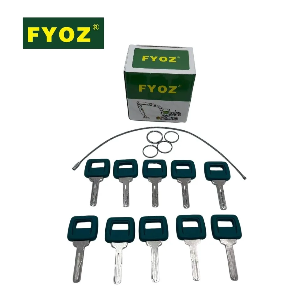 10pcs Ignition Keys For Volvo  Articulated Dump Truck A20C A25C A30C 17225331 11039228 Excavator Part