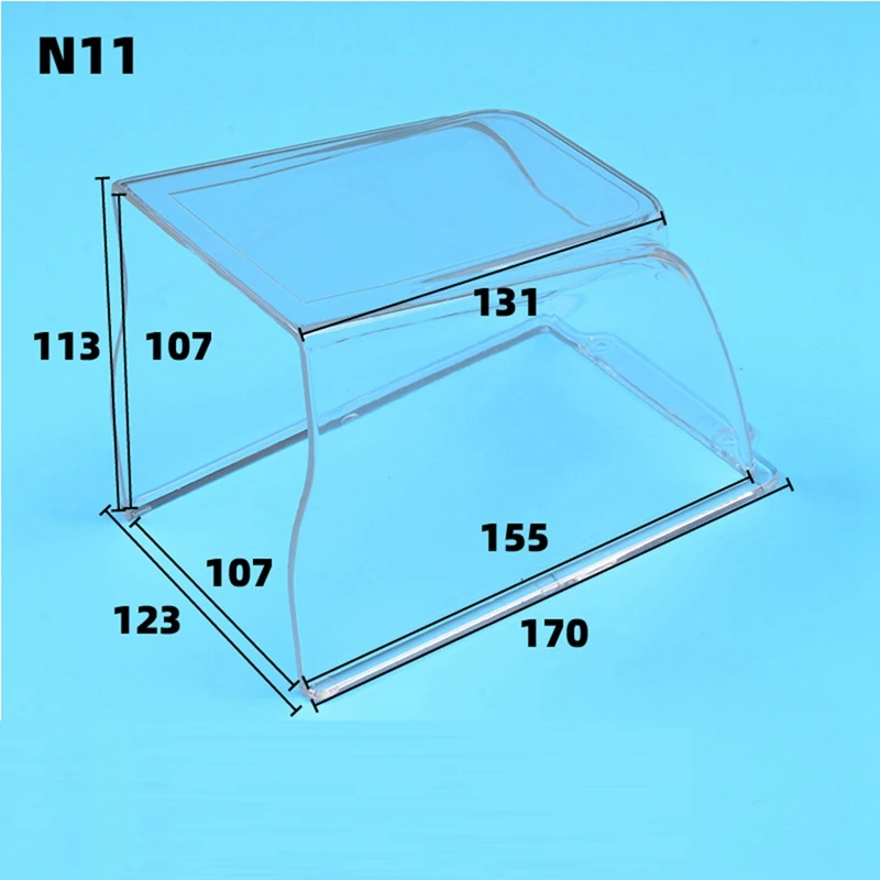 Doorbell Rain Cover Waterproof Protector Doorbell Transparent Plastic Access Control Attachment
