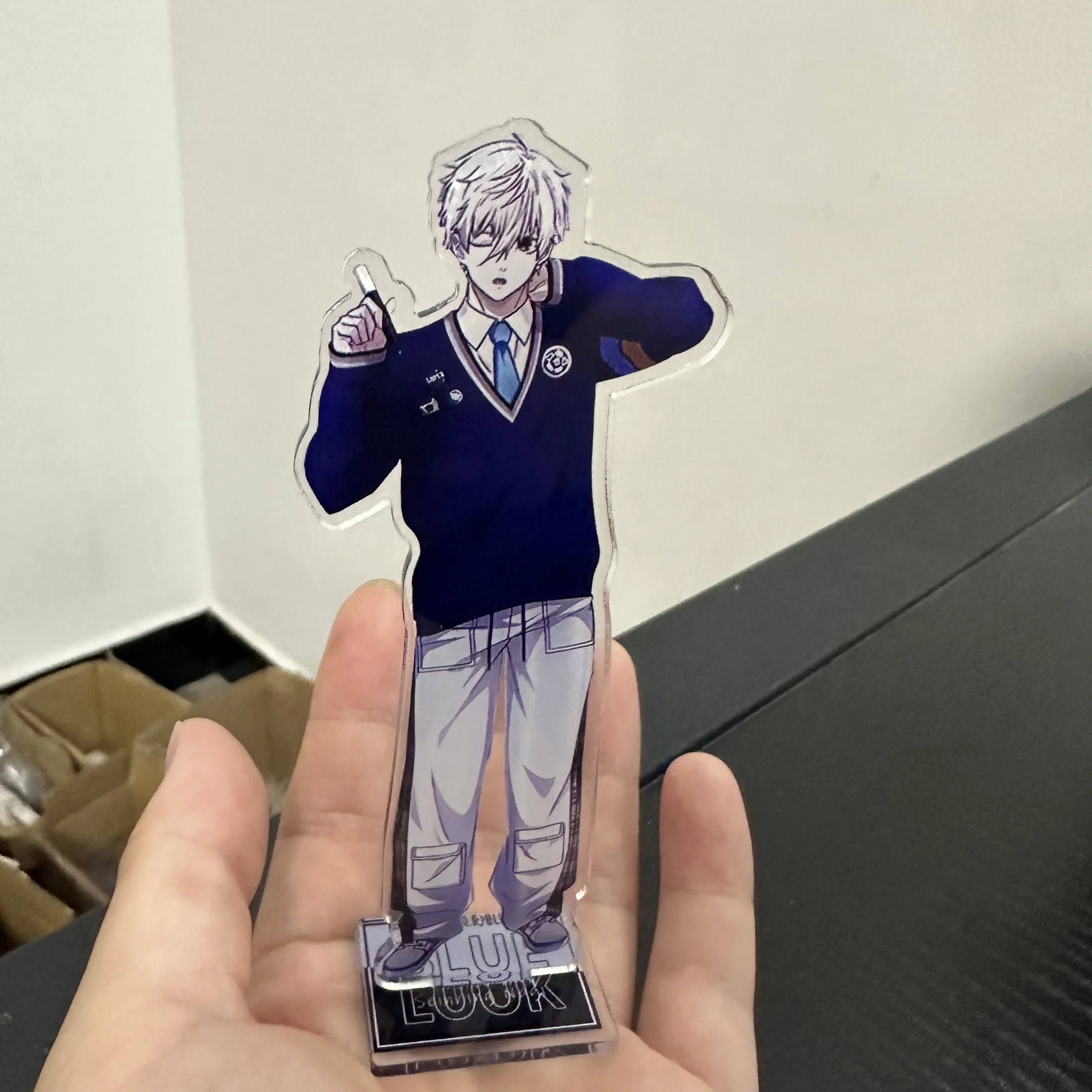 15CM Hot Anime BLUE LOCK Figures Nagi Seishiro Cosplay Acrylic Stand Model Plate Desk Decor Standing Sign Toy Fans Gifts